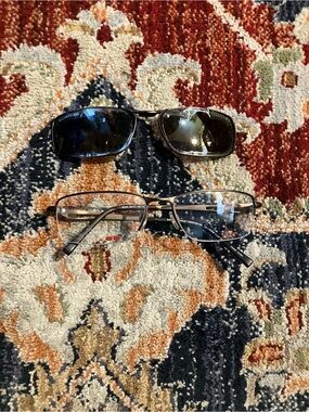 Easy clip Titanium Glasses with Sunglasses Attachment Unisex